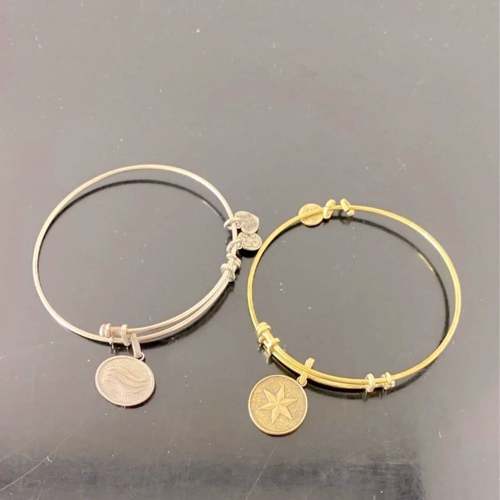 Angelica Brass Bangle Bracelet‎ Set